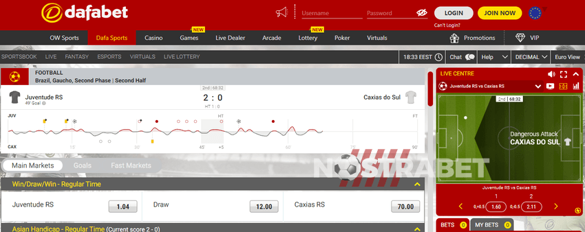 dafabet live sports betting