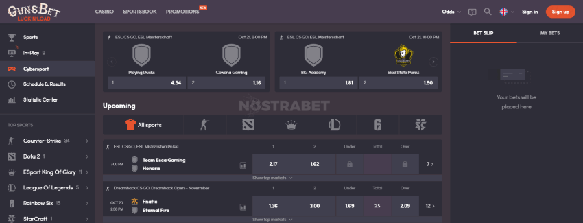 Gunsbet eSports