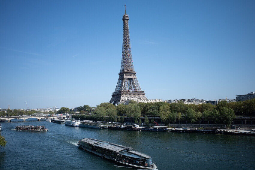 Seine River and the Eiffel Tower in Paris