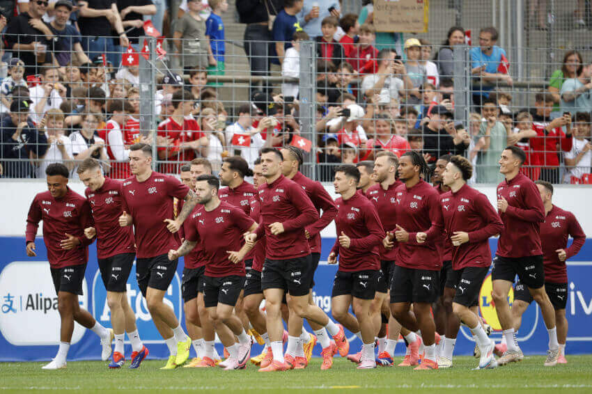 Switzerland national fooball team at the UEFA EURO2024