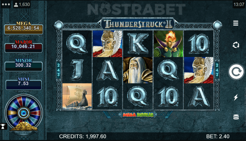 thunderstruck OO Mega moolah slot