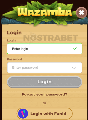 Wazamba login mobile